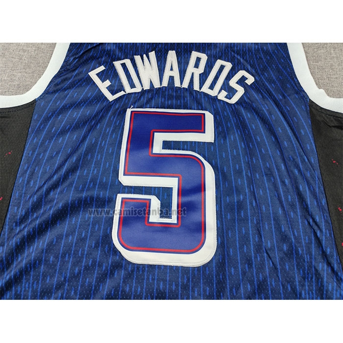 Camiseta USA 2024 Anthony Edwards #5 Azul1